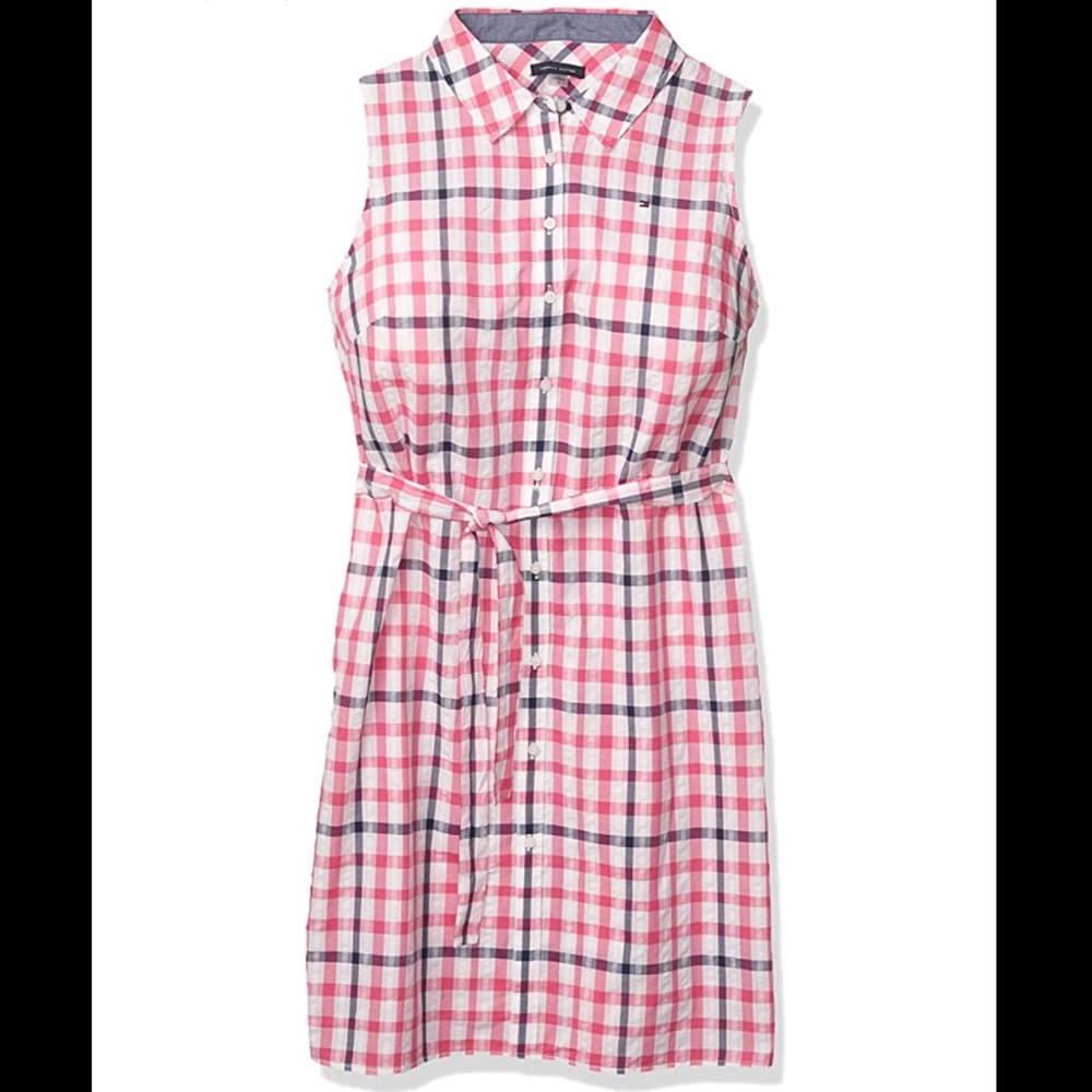 NWT Tommy Hilfiger Plaid Button Up Dress